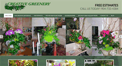 Desktop Screenshot of creativegreenery.net